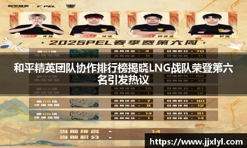 和平精英团队协作排行榜揭晓LNG战队荣登第六名引发热议
